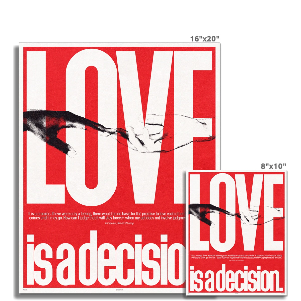 No. 039 Love is a Decision Poster