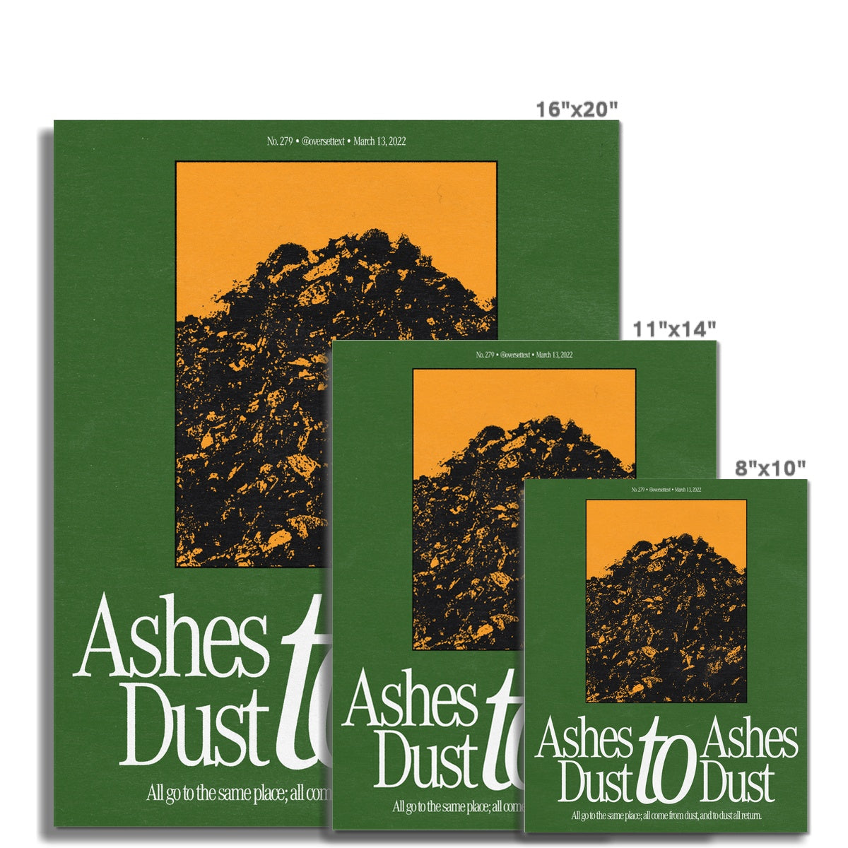 No. 279 Ashes to Ashes Poster