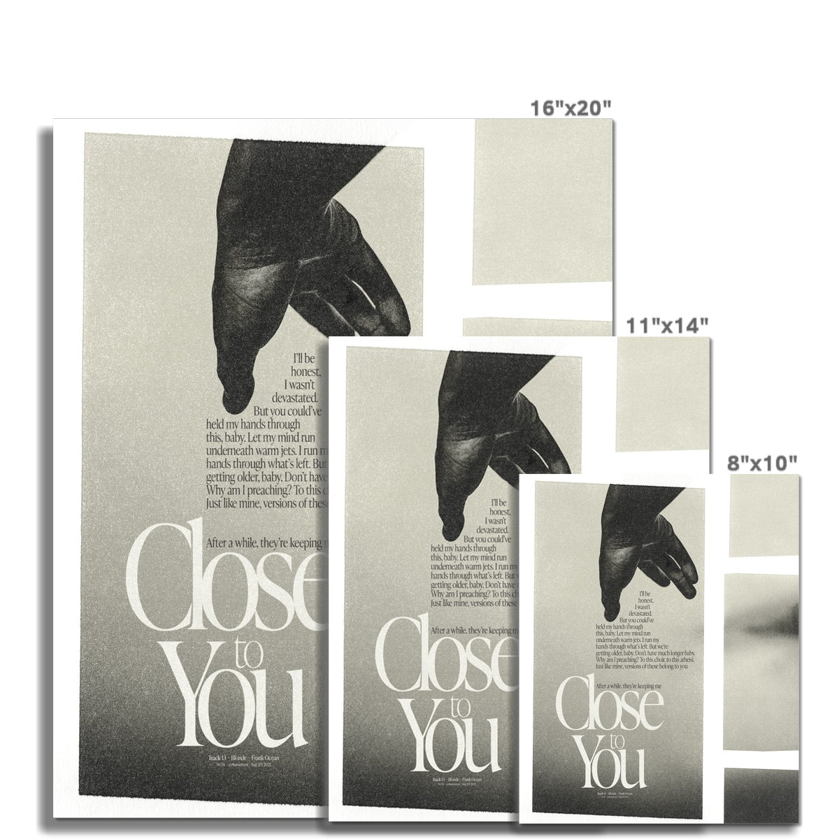 No. 074 Close to You Poster
