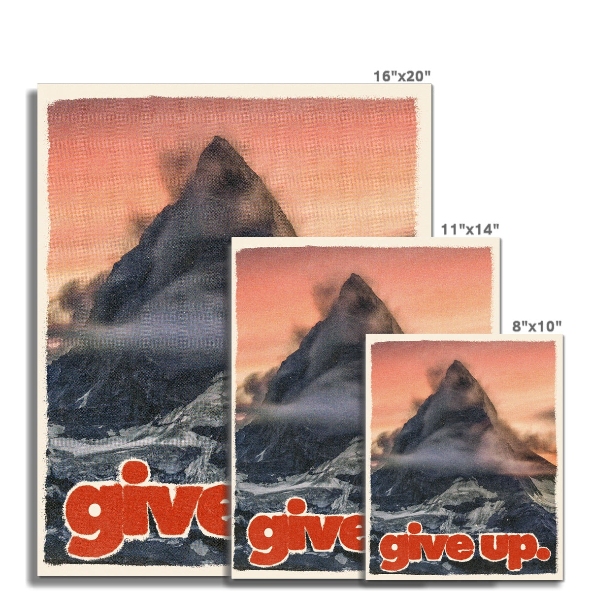 Give Up Poster
