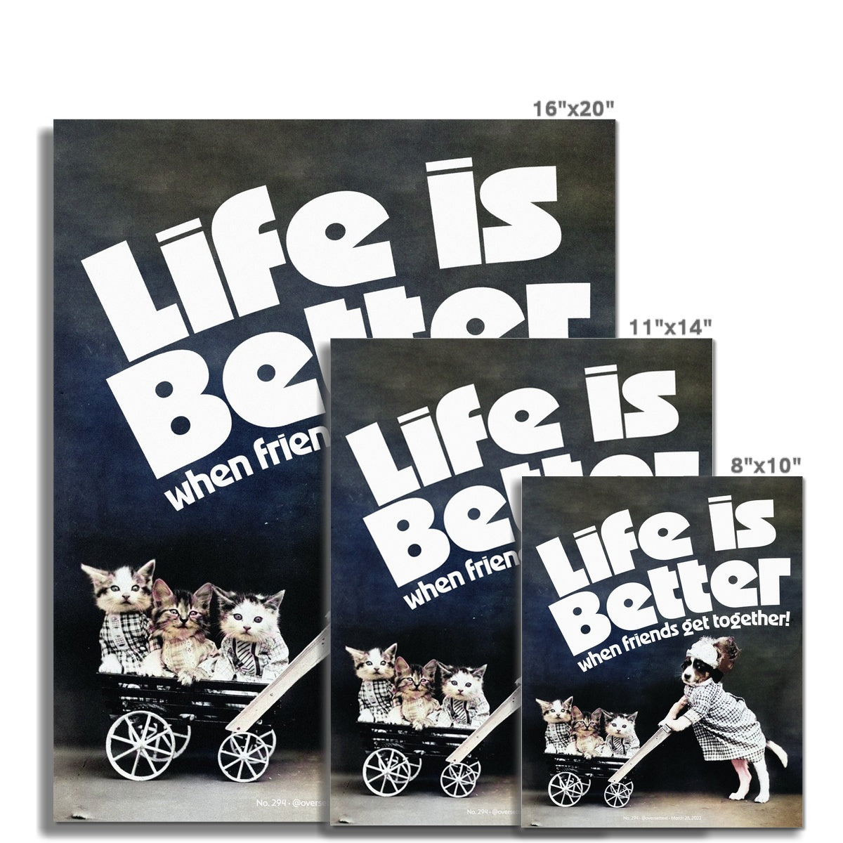 No. 294 Life is Better Poster
