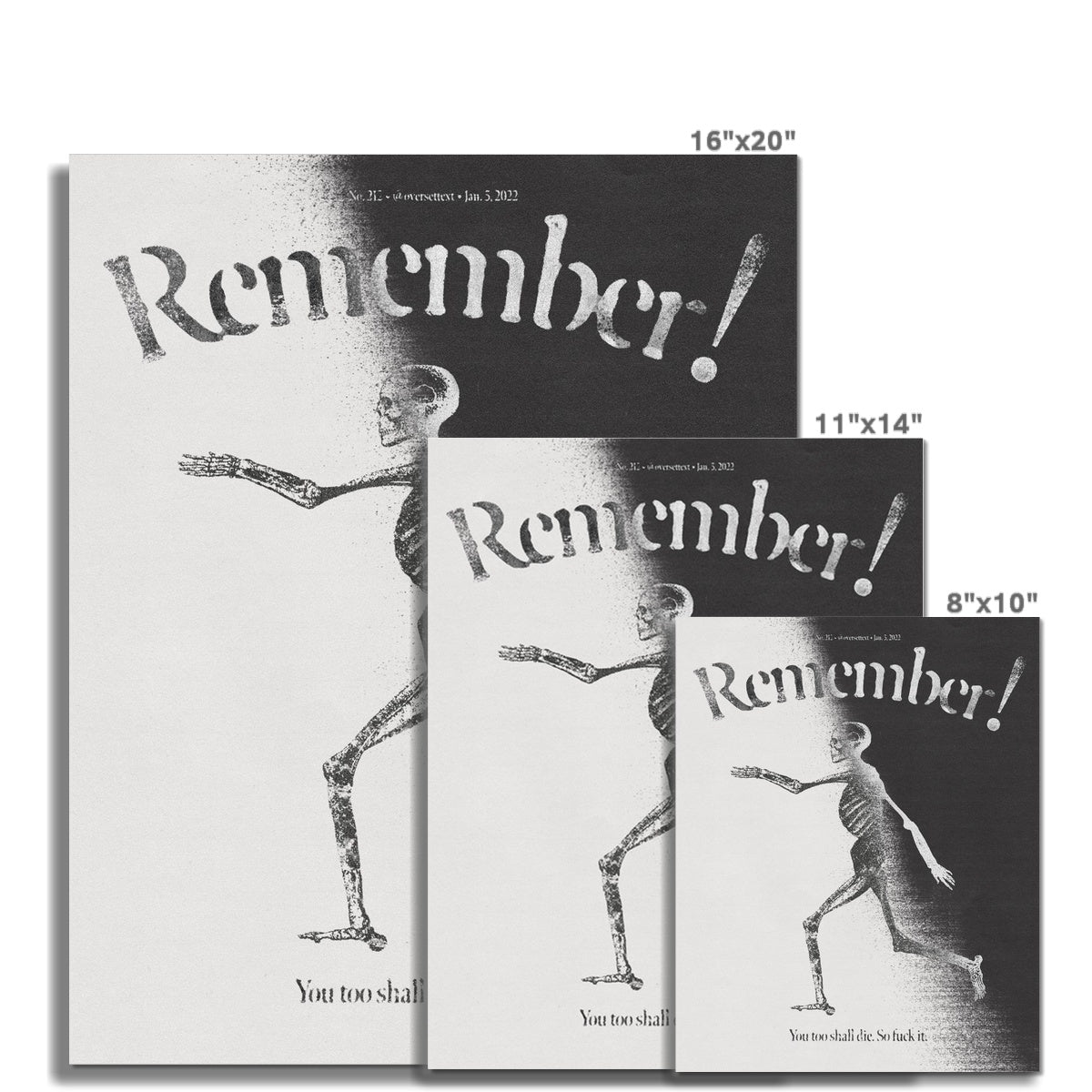 No. 212 Memento Mori Poster