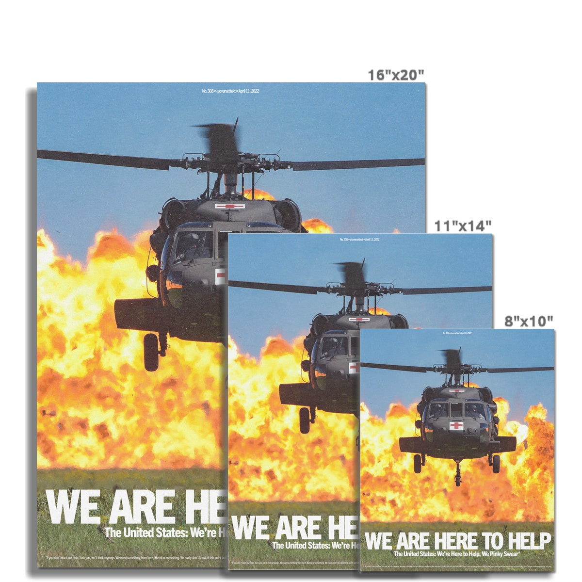 No. 308 We Are Here to Help Poster