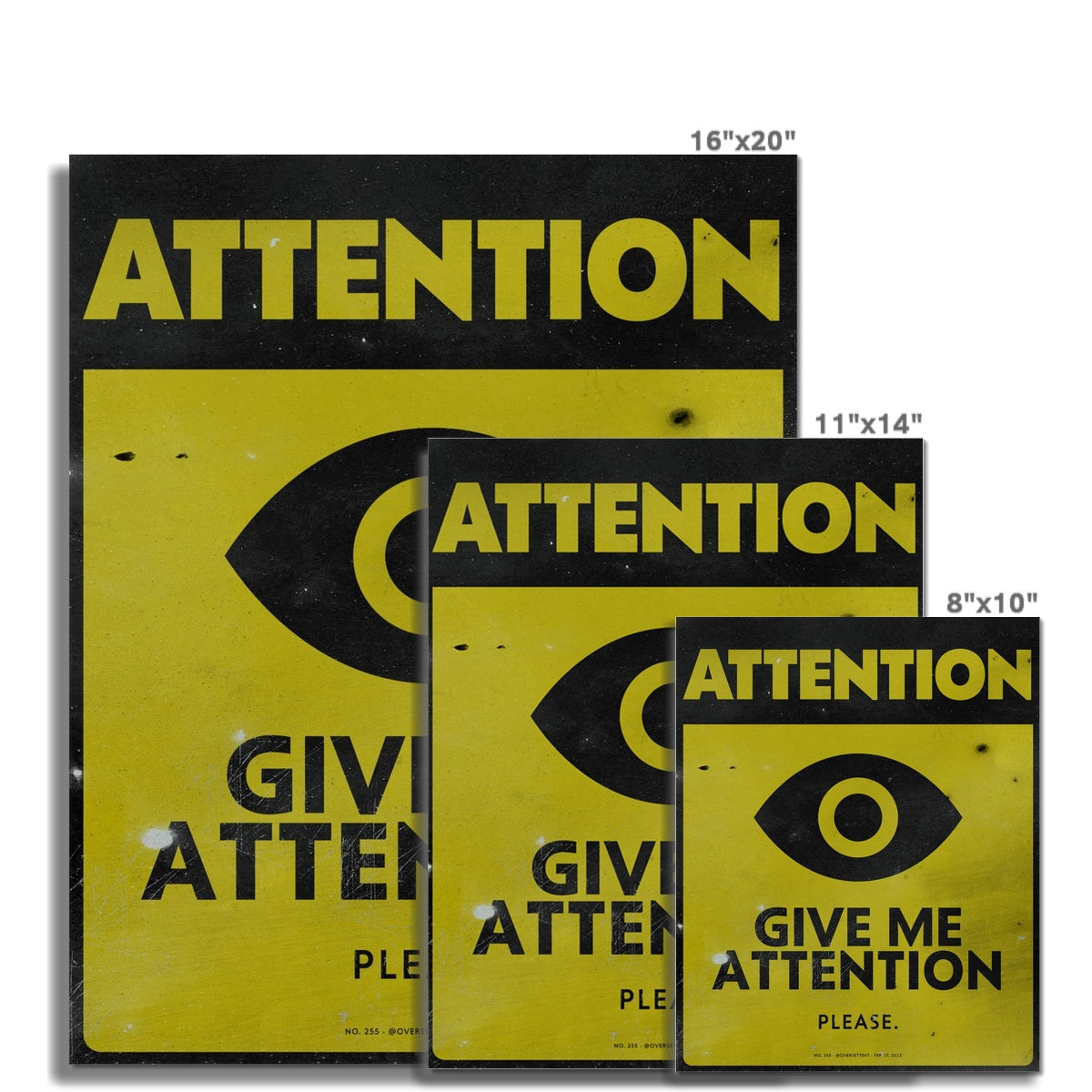 No. 255 ATTENTION Poster