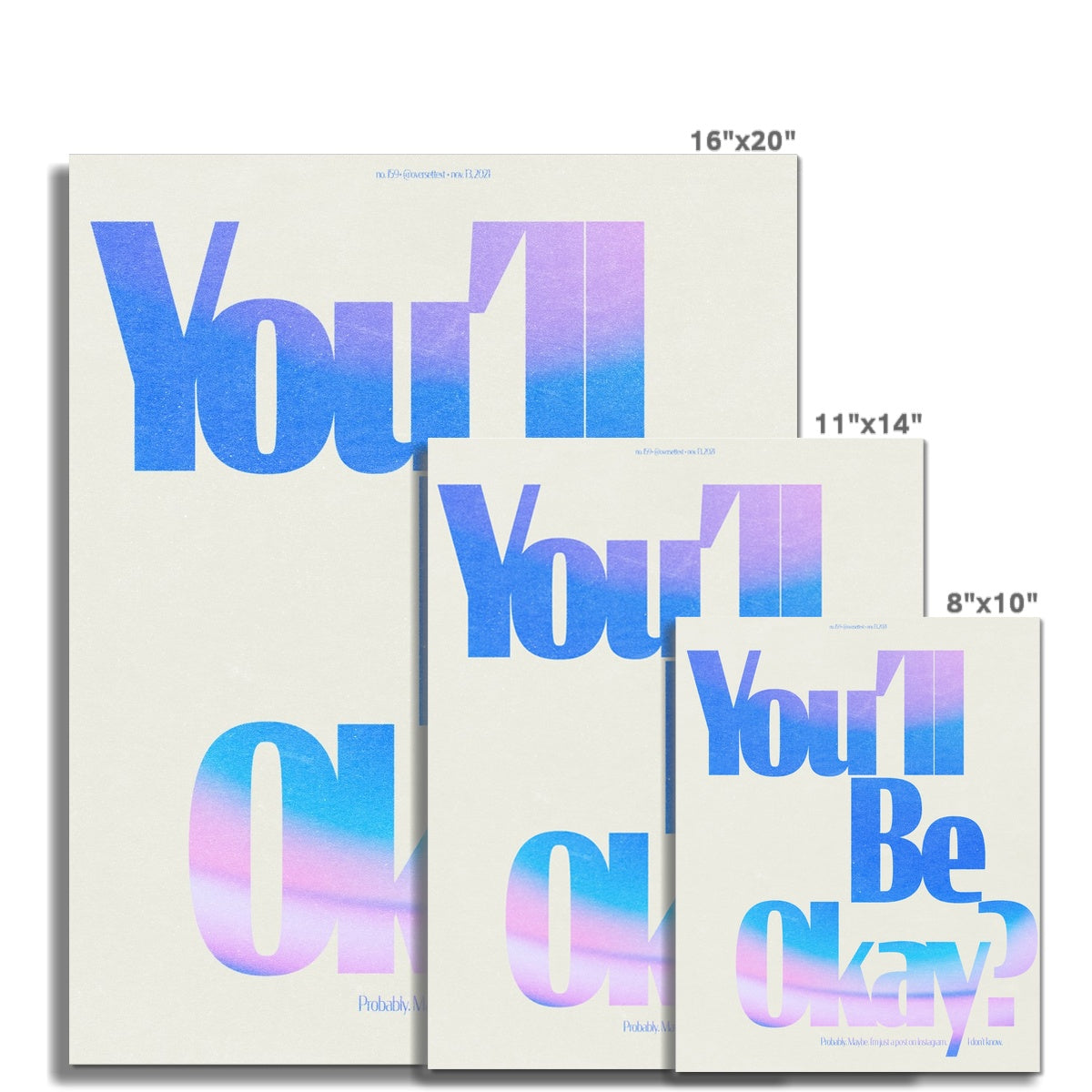 No. 159 You'll Be Okay? Poster