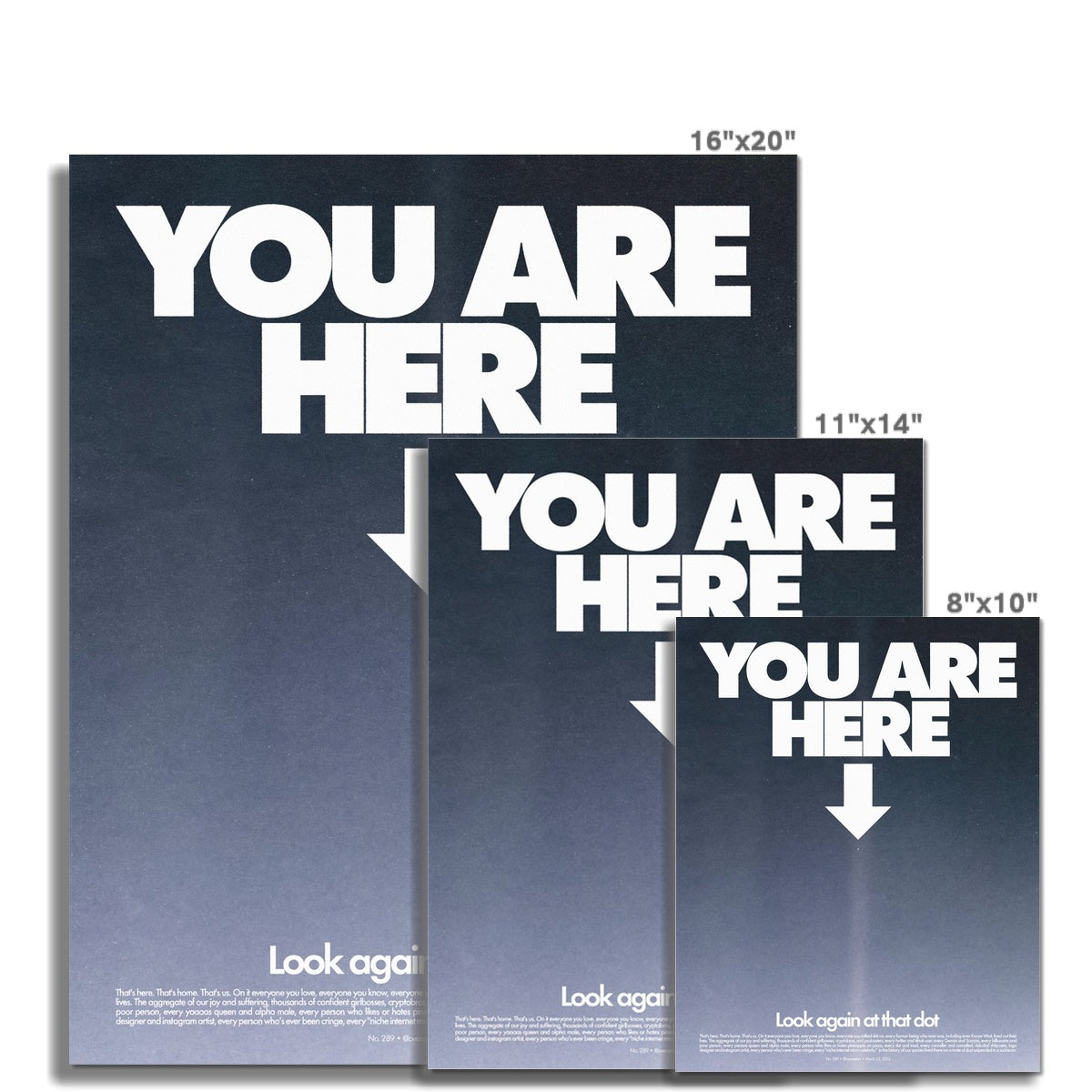 No. 289 You Are Here Poster