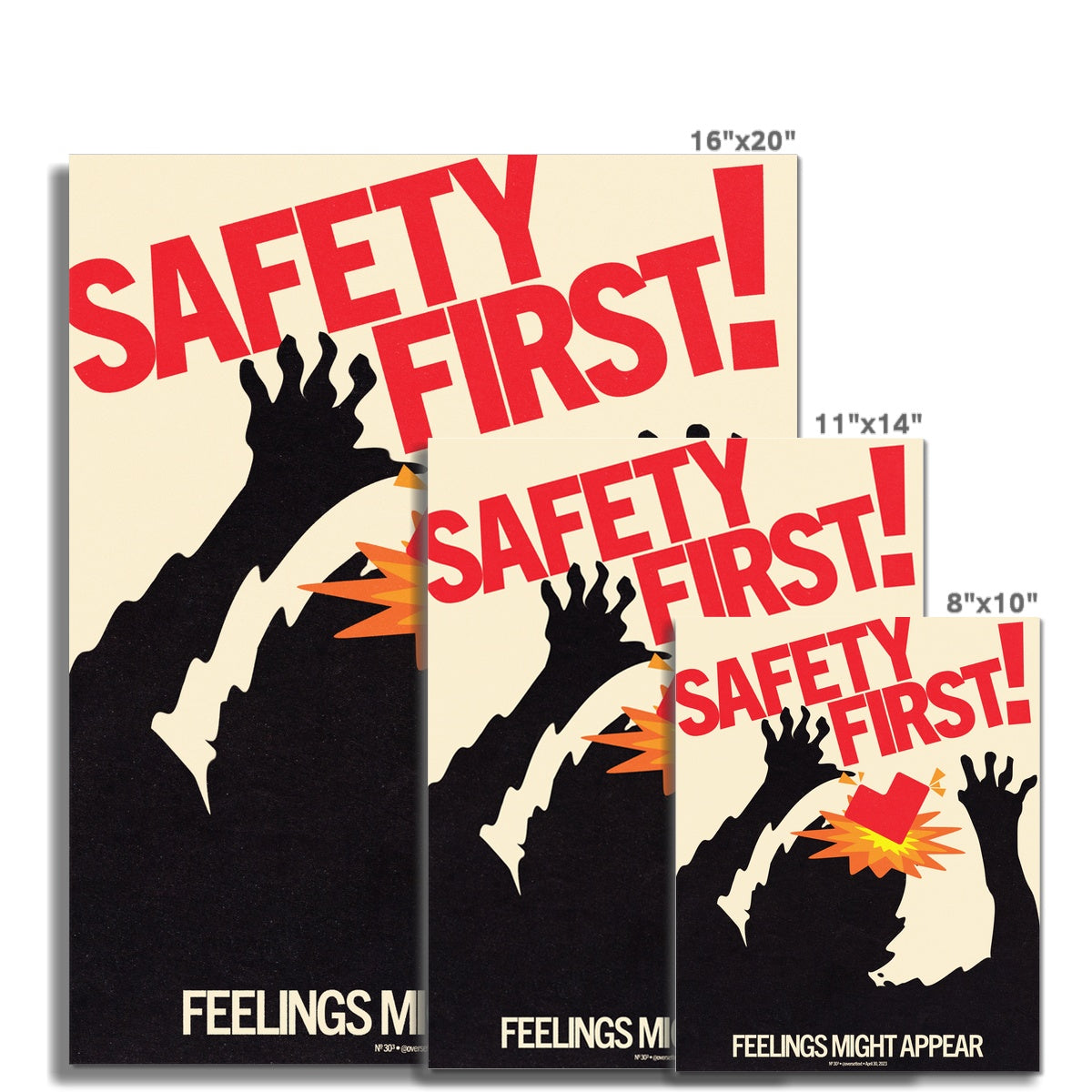 No. 030³ Safety First! Poster