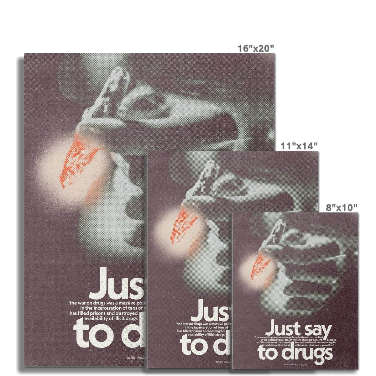 No. 058 Just Say No to Drugs Poster