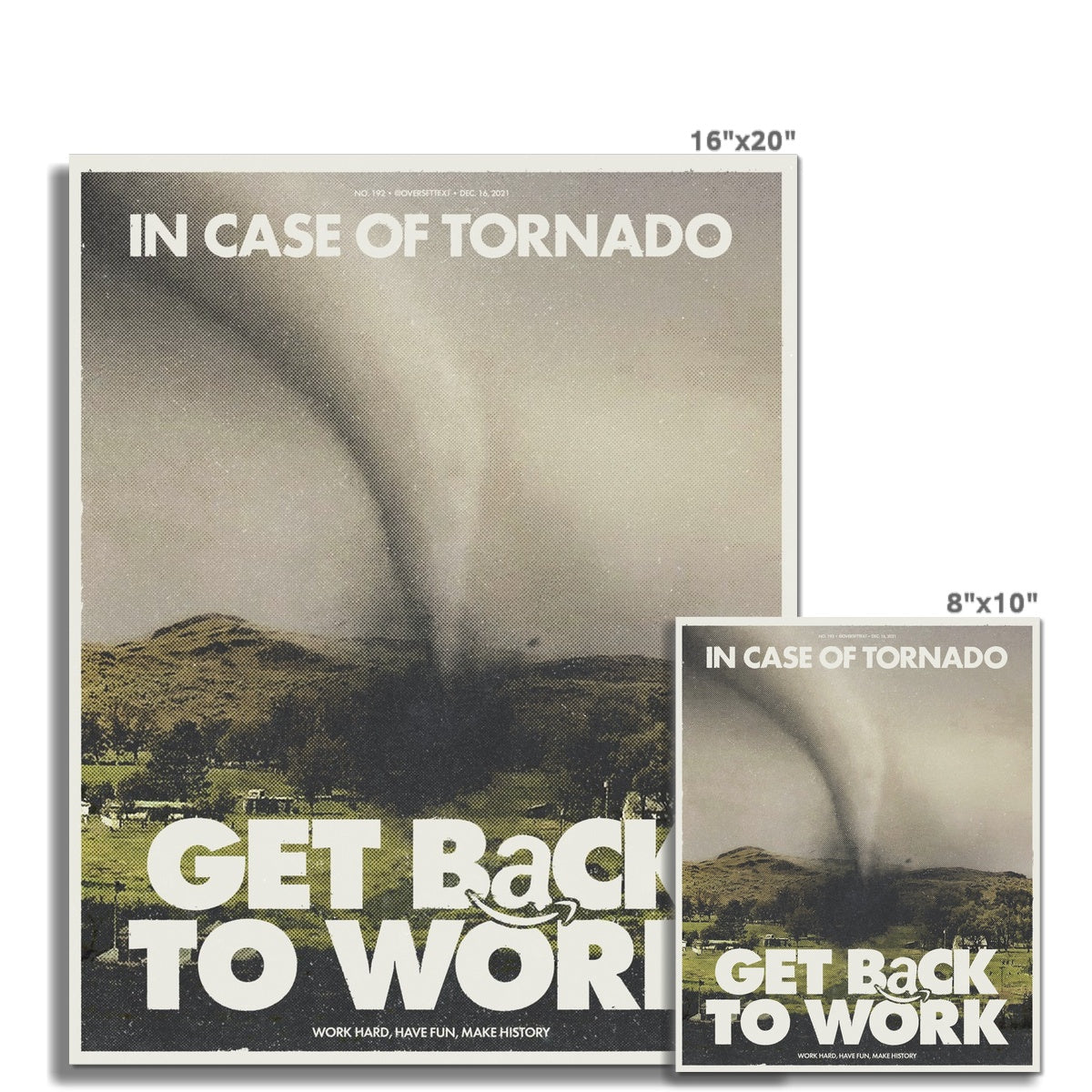 No. 192 Get Back to Work Poster