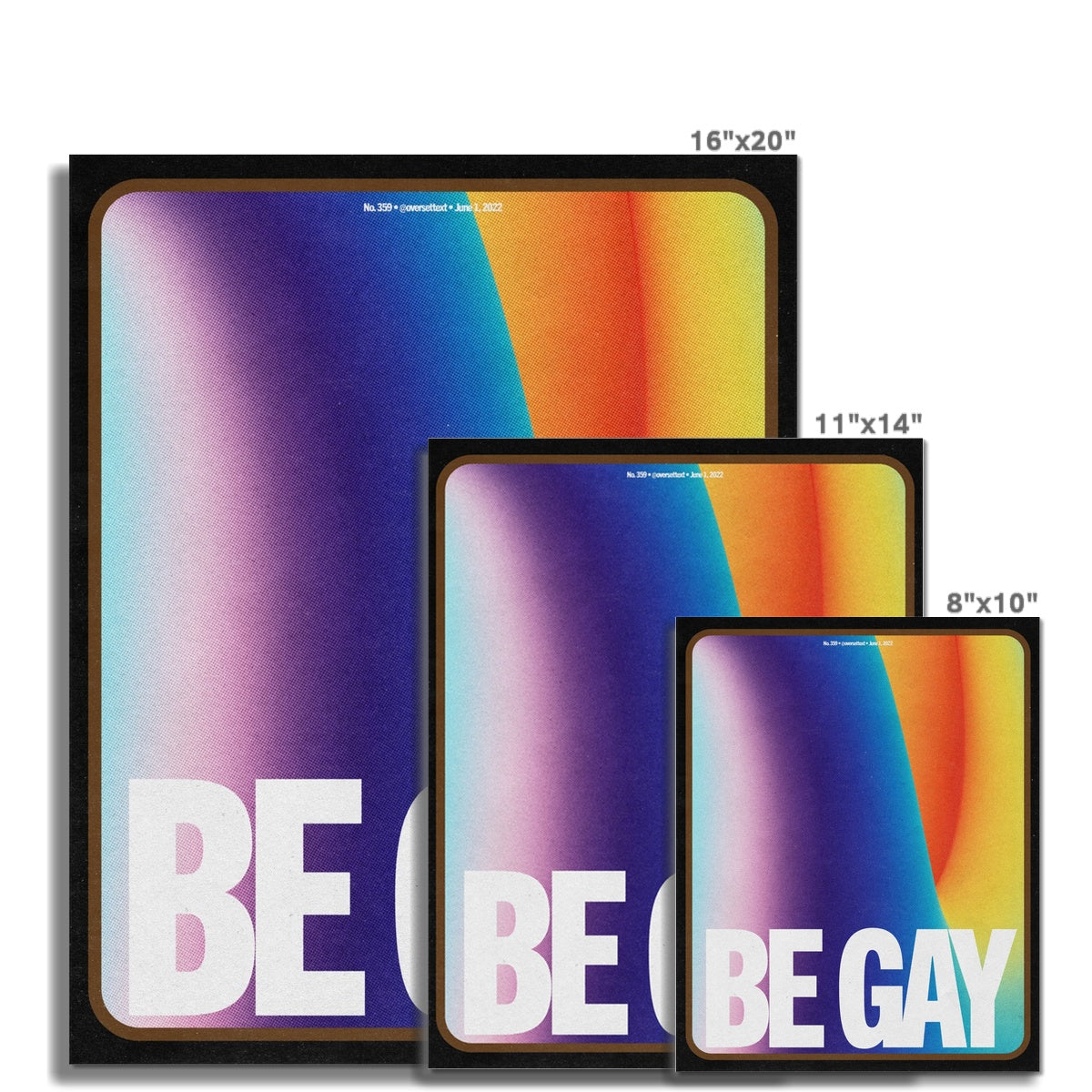 No. 359 Be Gay Poster