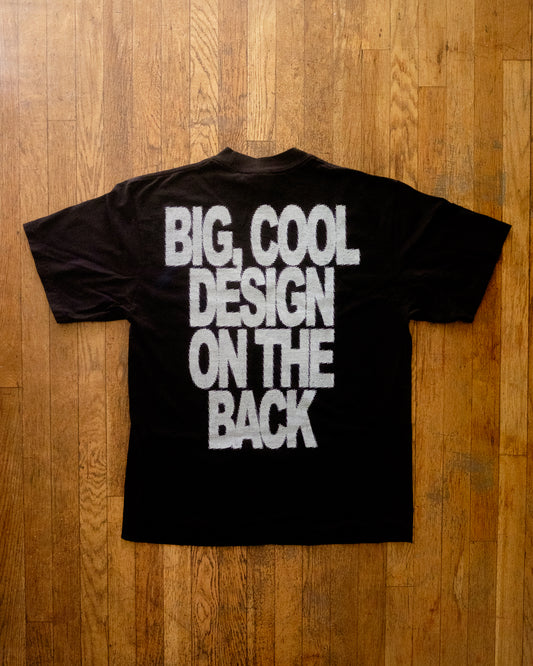 Small Left Chest Design Big Cool Design on the Back T-Shirt