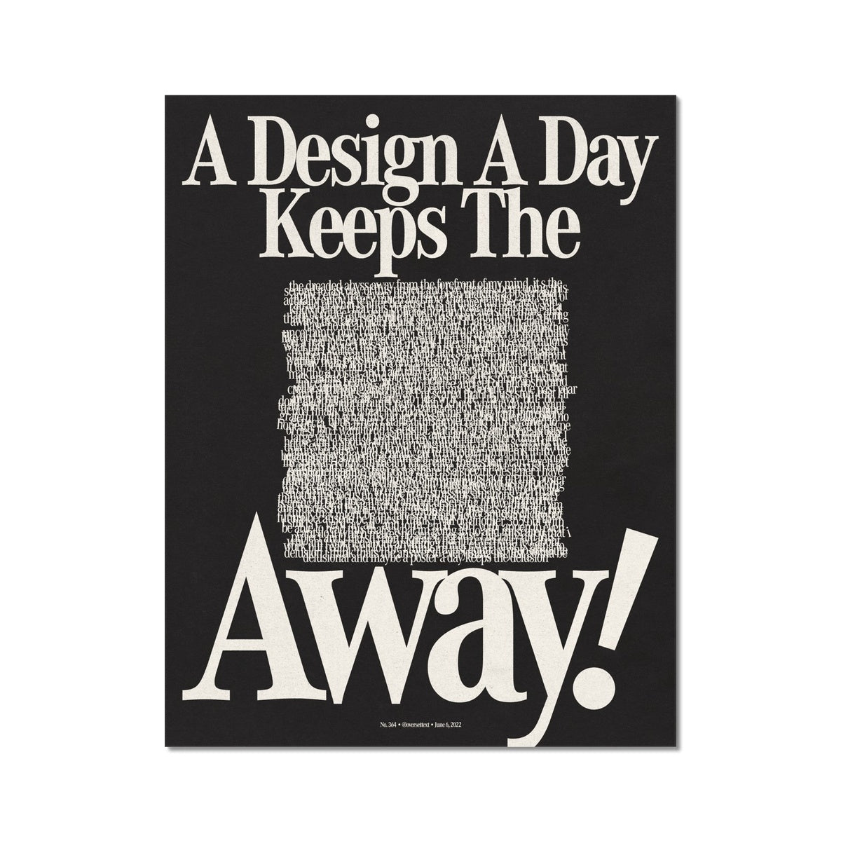 No. 364 A Design A Day Poster