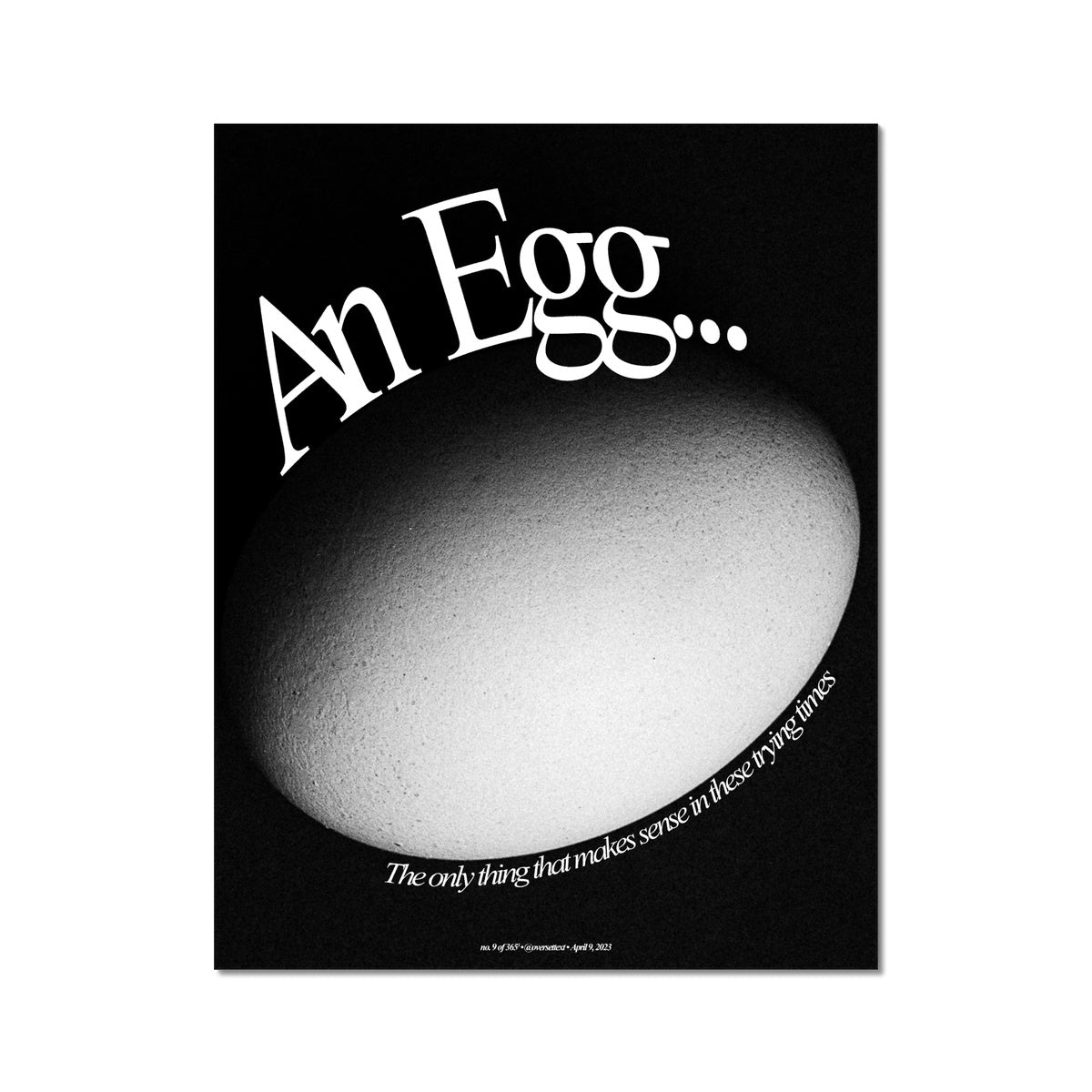 No. 009³ An Egg Poster