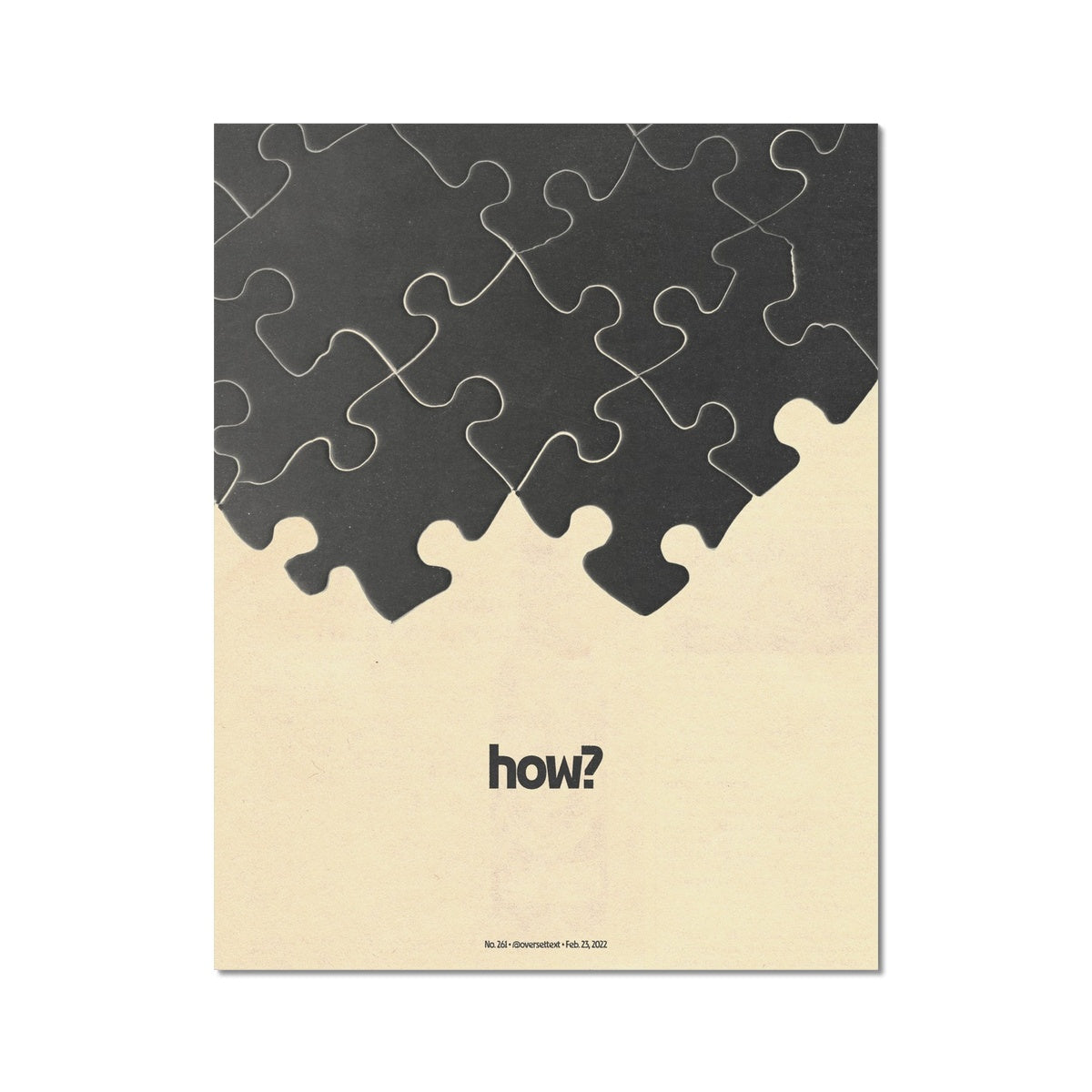 No. 261 how? Poster