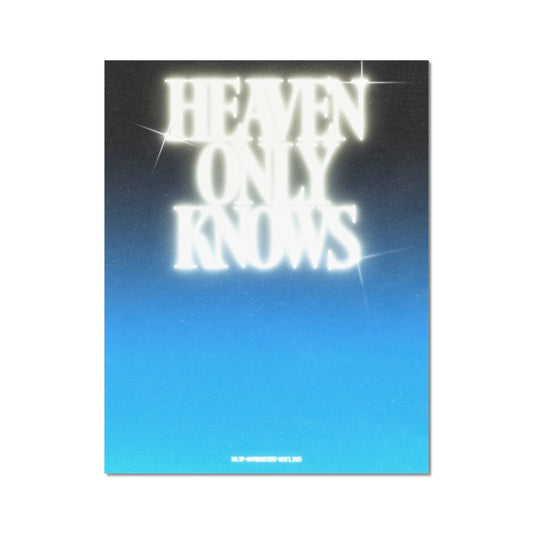 No. 033³ Heaven Only Knows Poster