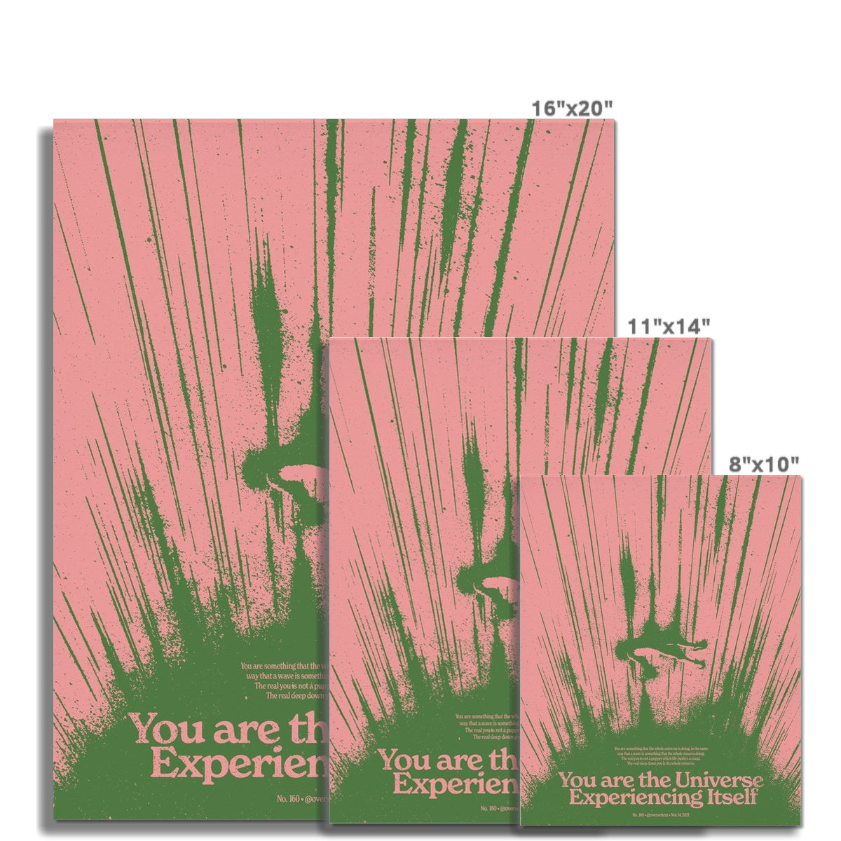 No. 160 You are the Universe (Green/Pink Version) Poster