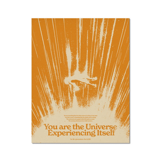 No. 160 You are the Universe (Orange Version) Poster