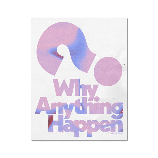 No. 232 Why Anything Happen? Poster