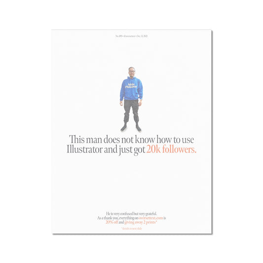 No. 189 20K Man Poster