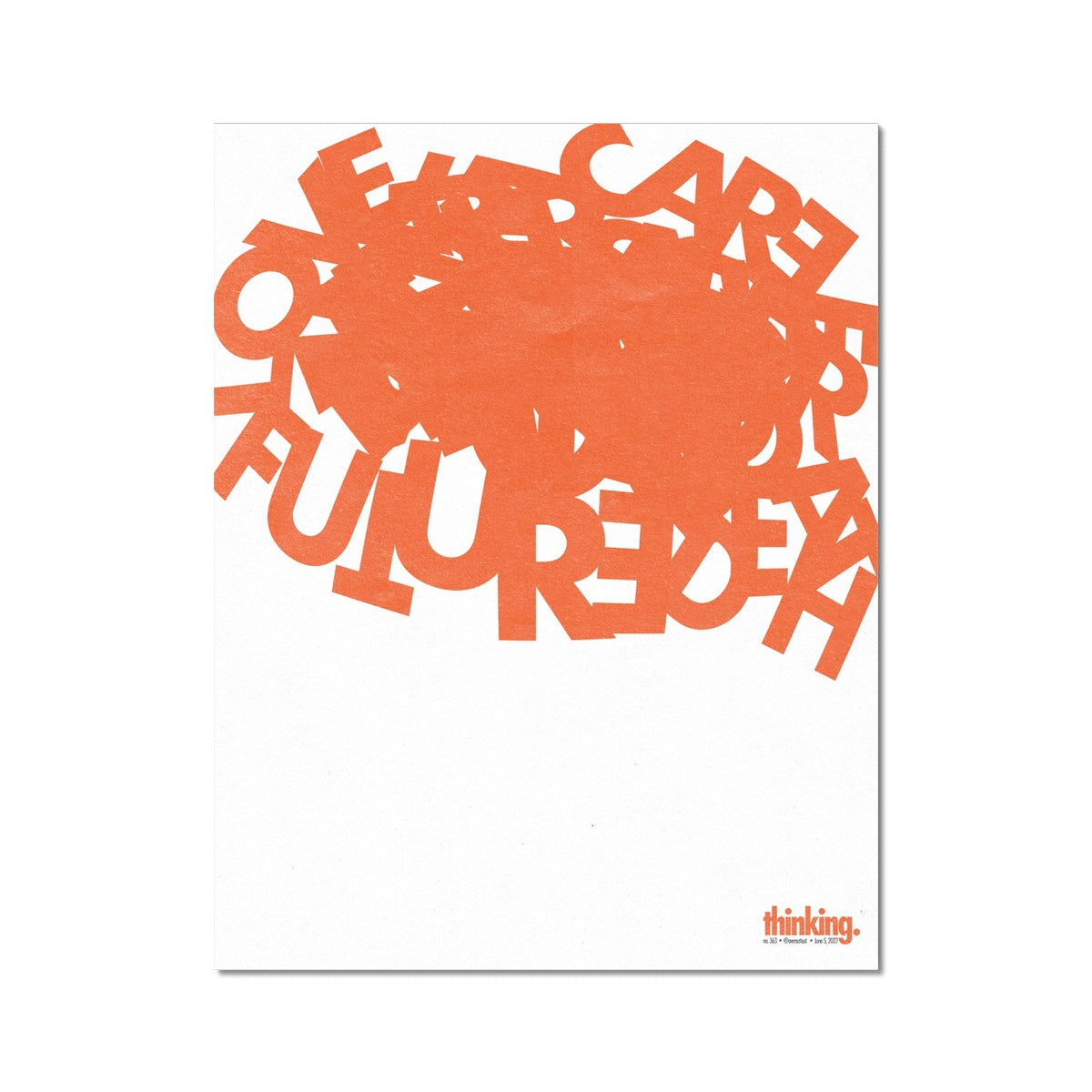 No. 363 Thinking Poster