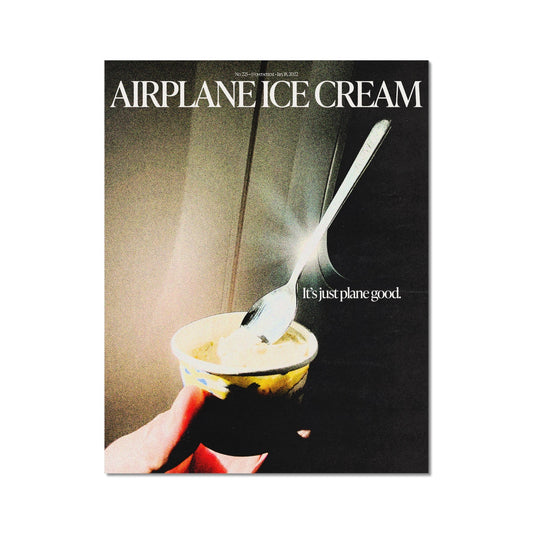 No. 225 Airplane Ice Cream Poster