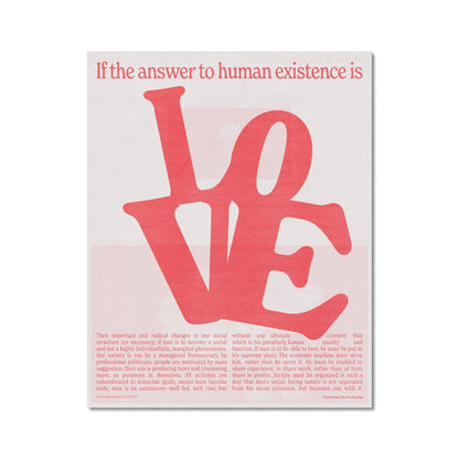 No. 041 Love is the Answer Poster