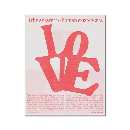 No. 041 Love is the Answer Poster
