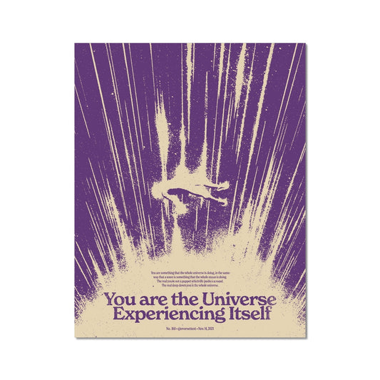 No. 160 You Are the Universe (Purple) Poster