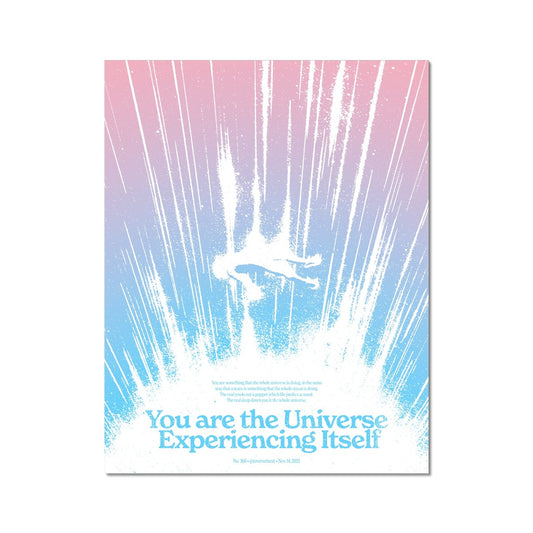 No. 160 You are the Universe (Trans Rights Colorway) Poster