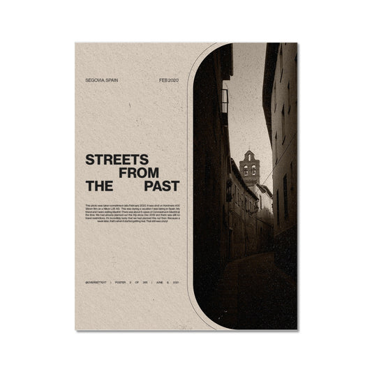 No. 002 Streets from the Past Poster