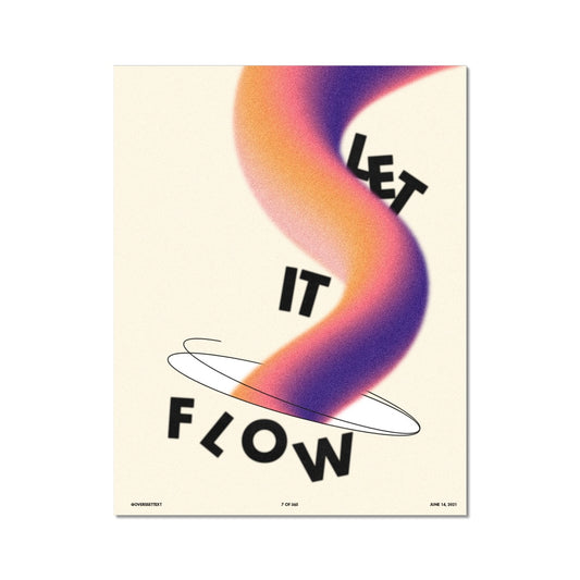 No. 007 Let it Flow Wall Art Poster