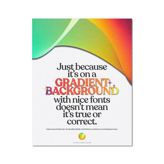 No. 021 Gradient Backgrounds Poster