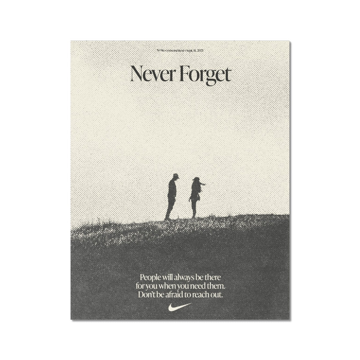 No. 096 Never Forget Poster