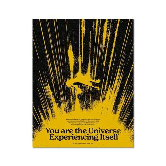 No. 160 You Are the Universe (Yellow Version) Poster