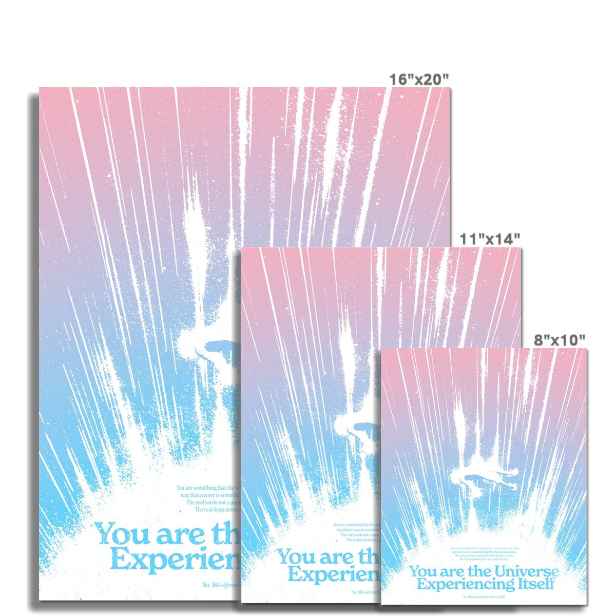 No. 160 You are the Universe (Trans Rights Colorway) Poster