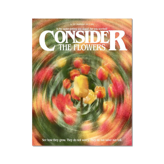 No. 216 Consider the Flowers Poster