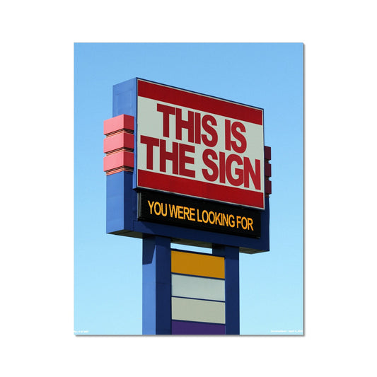 No. 004³ This is the Sign Poster