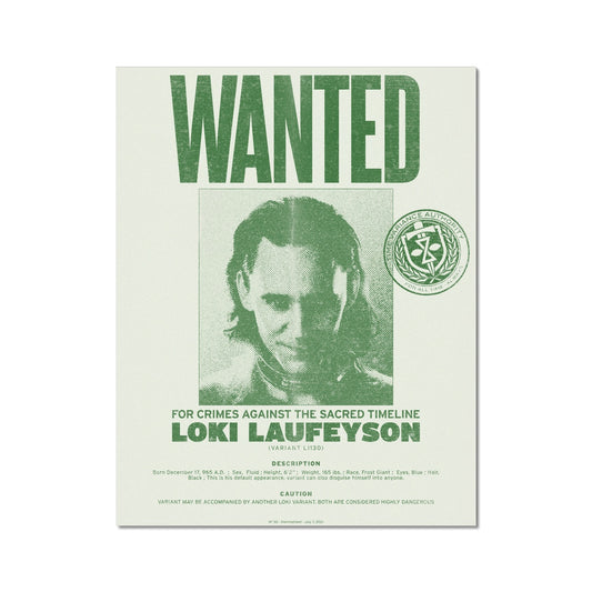 No. 030 Loki Wanted Poster