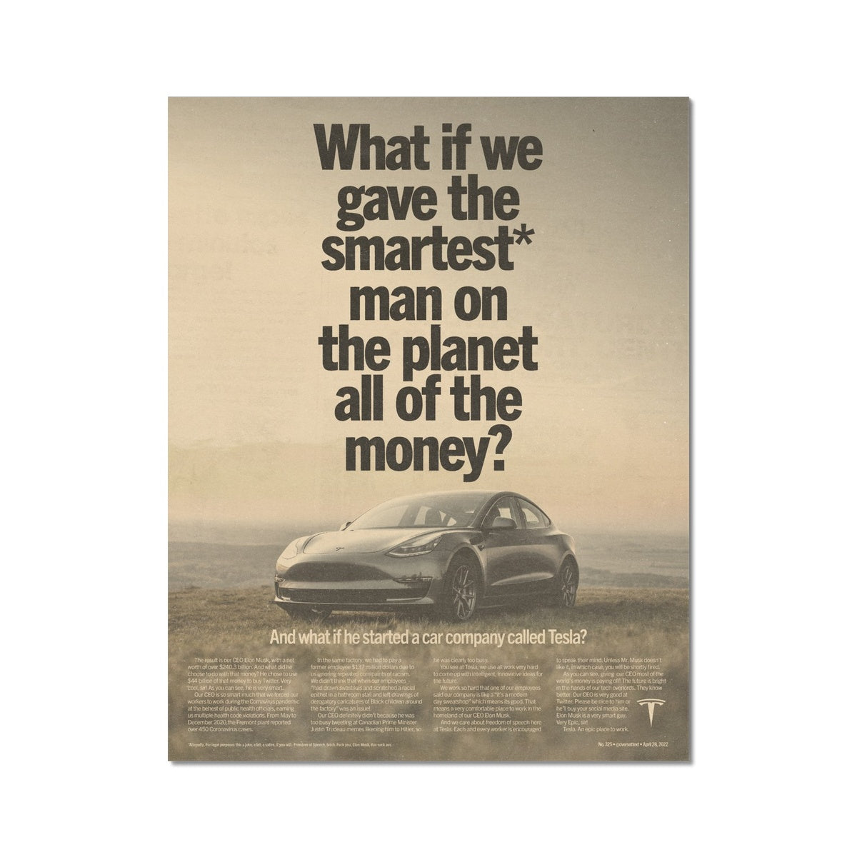 No. 325 The Smartest Man on the Planet Poster