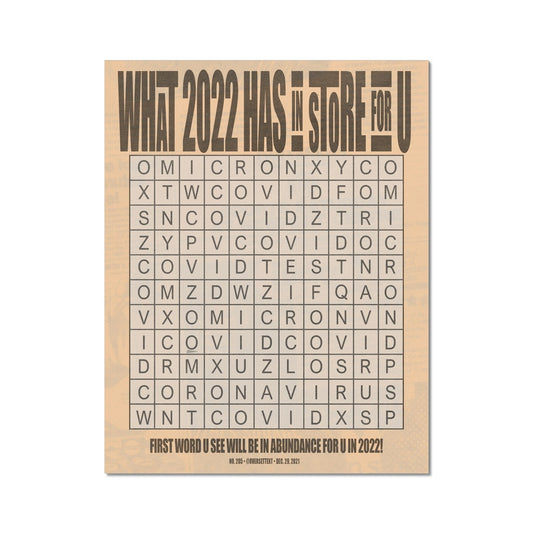 No. 205 What 2022 Has in Store for U Poster