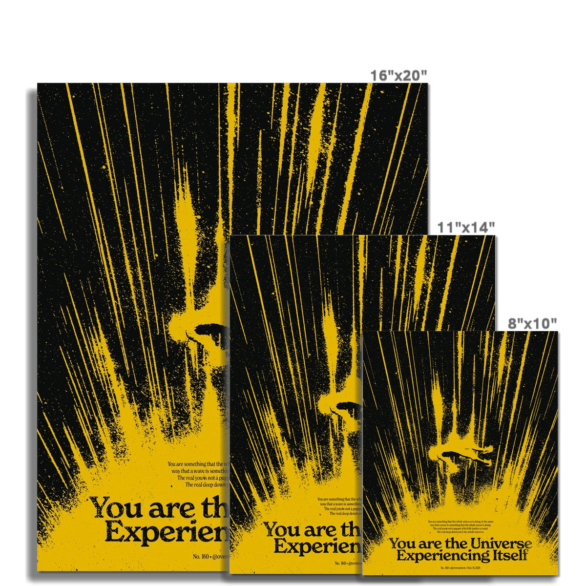 No. 160 You Are the Universe (Yellow Version) Poster
