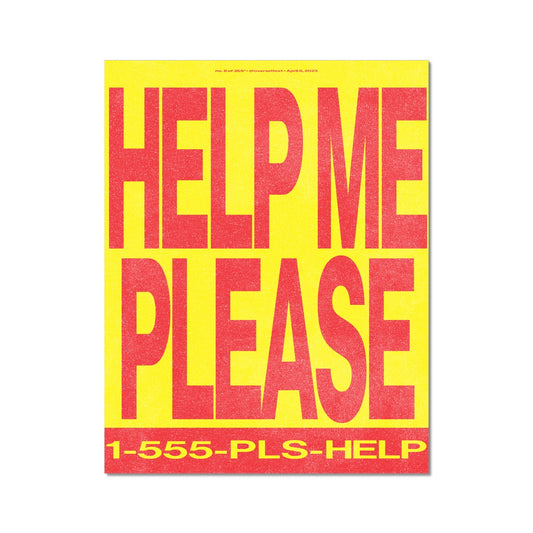 No. 008³ Help Me Please Poster