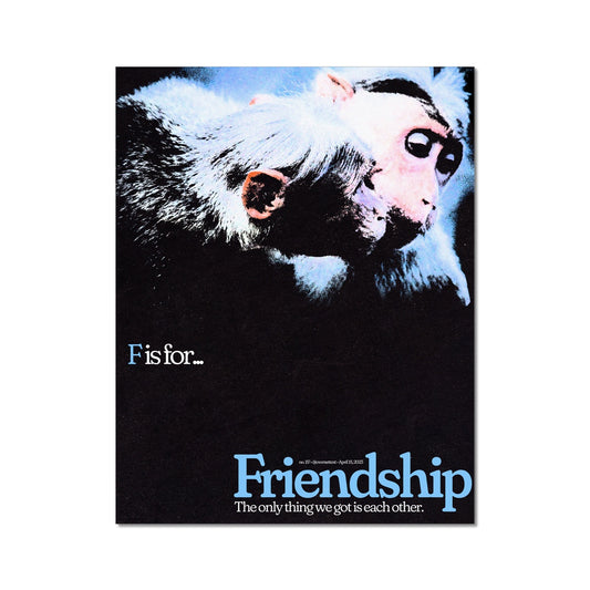 No. 015³ F is for Friendship Poster