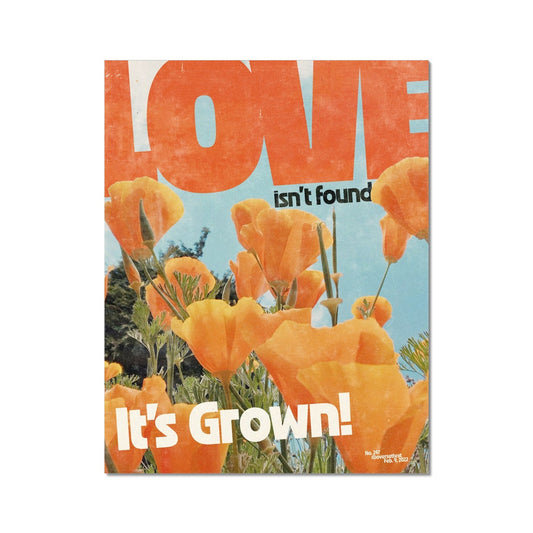 No. 247 Love isn't Found, It's Grown Poster