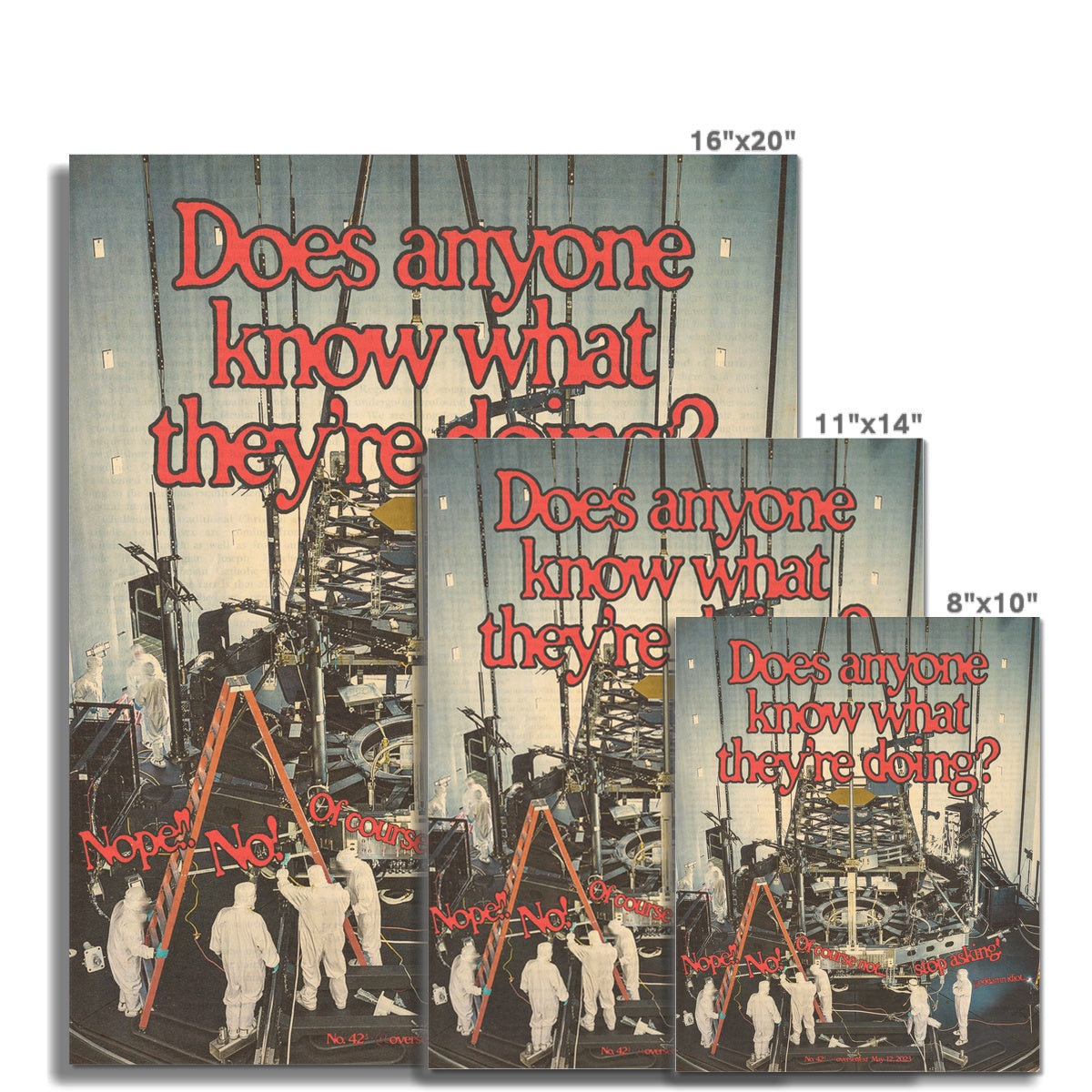 No. 042³ Does Anyone Know? Poster