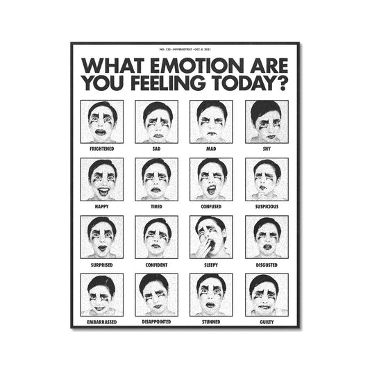 No. 123 What Emotion Are You Feeling Today? Poster