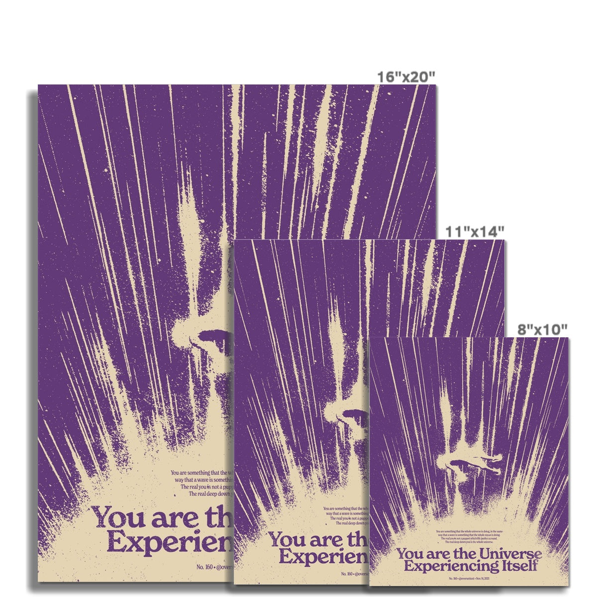 No. 160 You Are the Universe (Purple) Poster