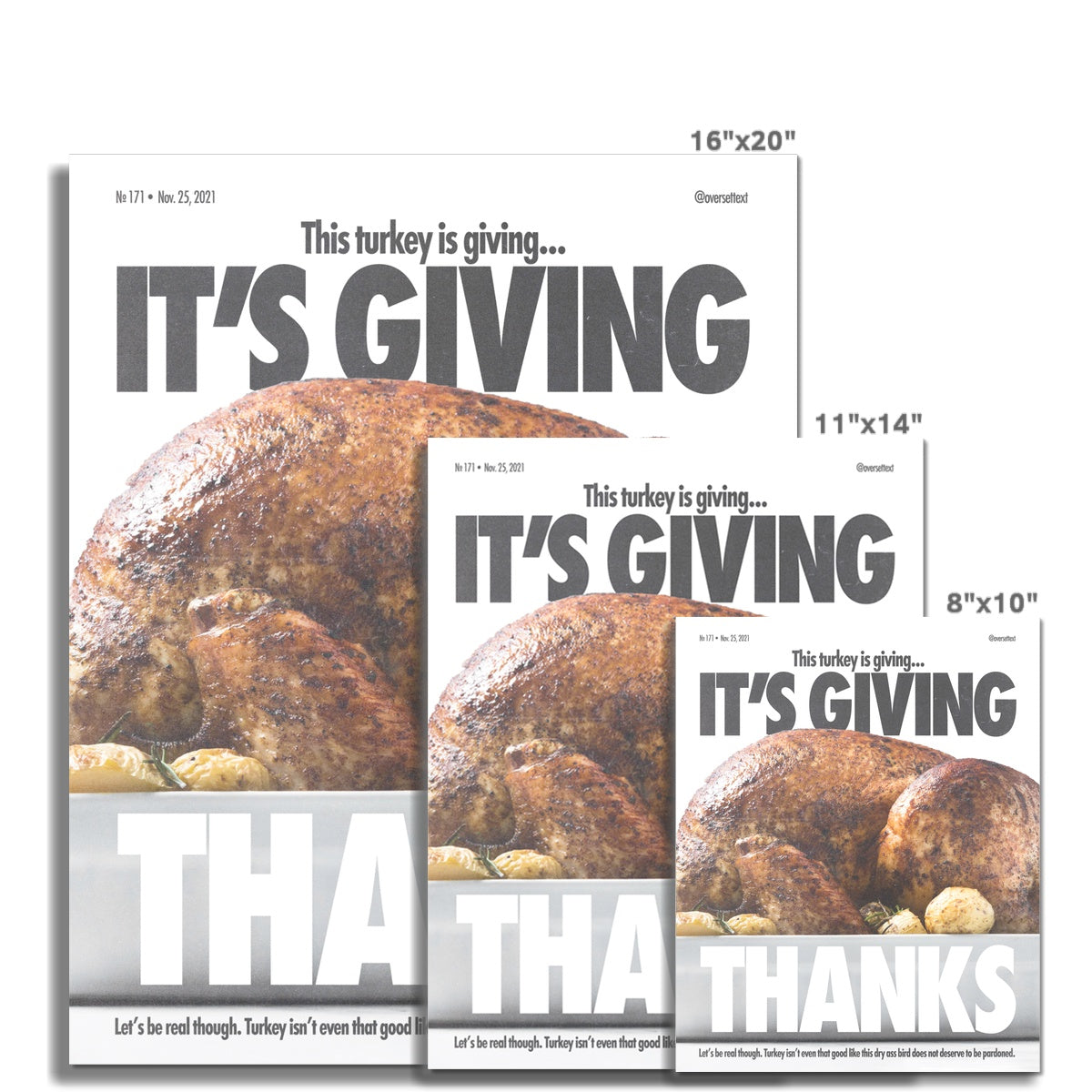 No. 171 It's Giving... Thanks Poster