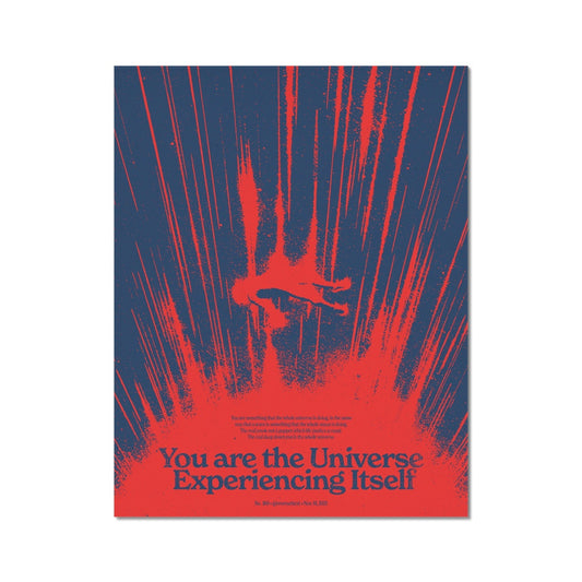 No. 160 You are the Universe (Red/Blue Version) Poster